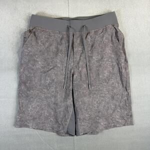 Lululemon T.H.E. Short Mens Medium Gray Gravel Dust 9" Athletic LM7ARA5